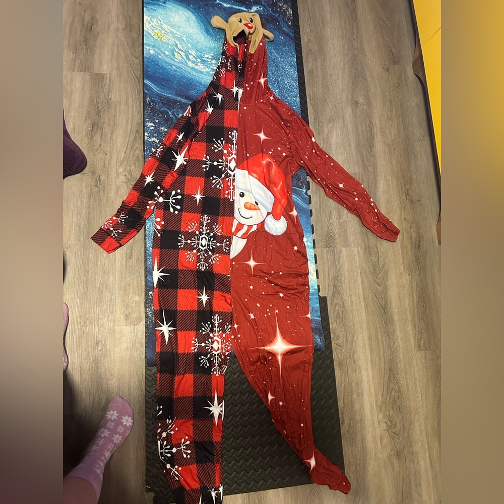 Matching Reindeer Christmas Family Onesies